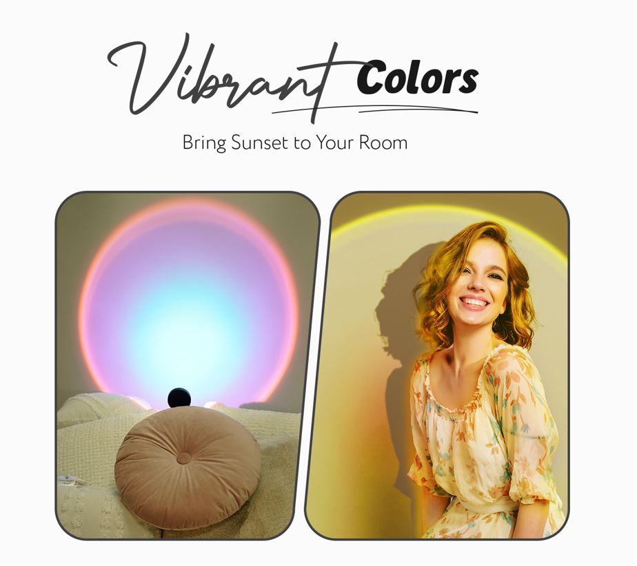 rainbow lamp and sun lamp