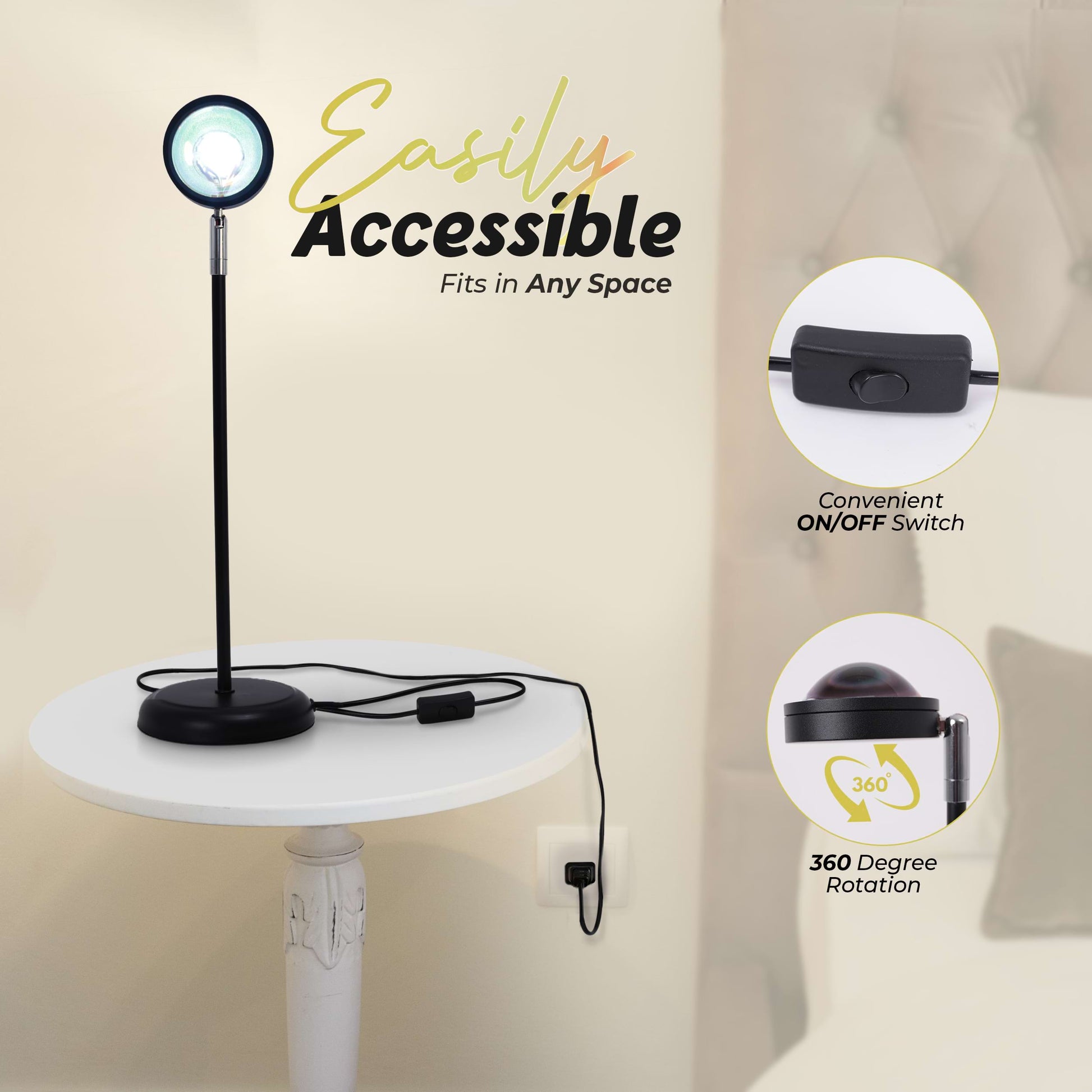 sun lamp features