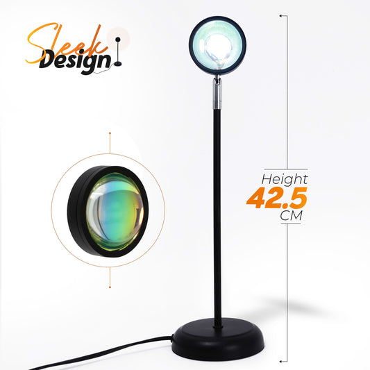 sunset red lamp dimensions